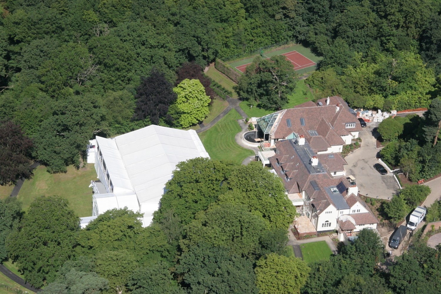 Aerial Shot Of Marquee